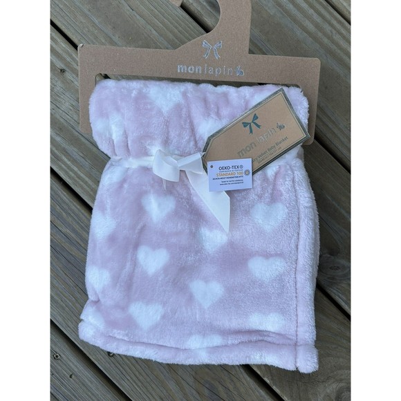 Mon Lapin Other Mon Lapin Luxury Velvet Pink Hearts Baby Girl